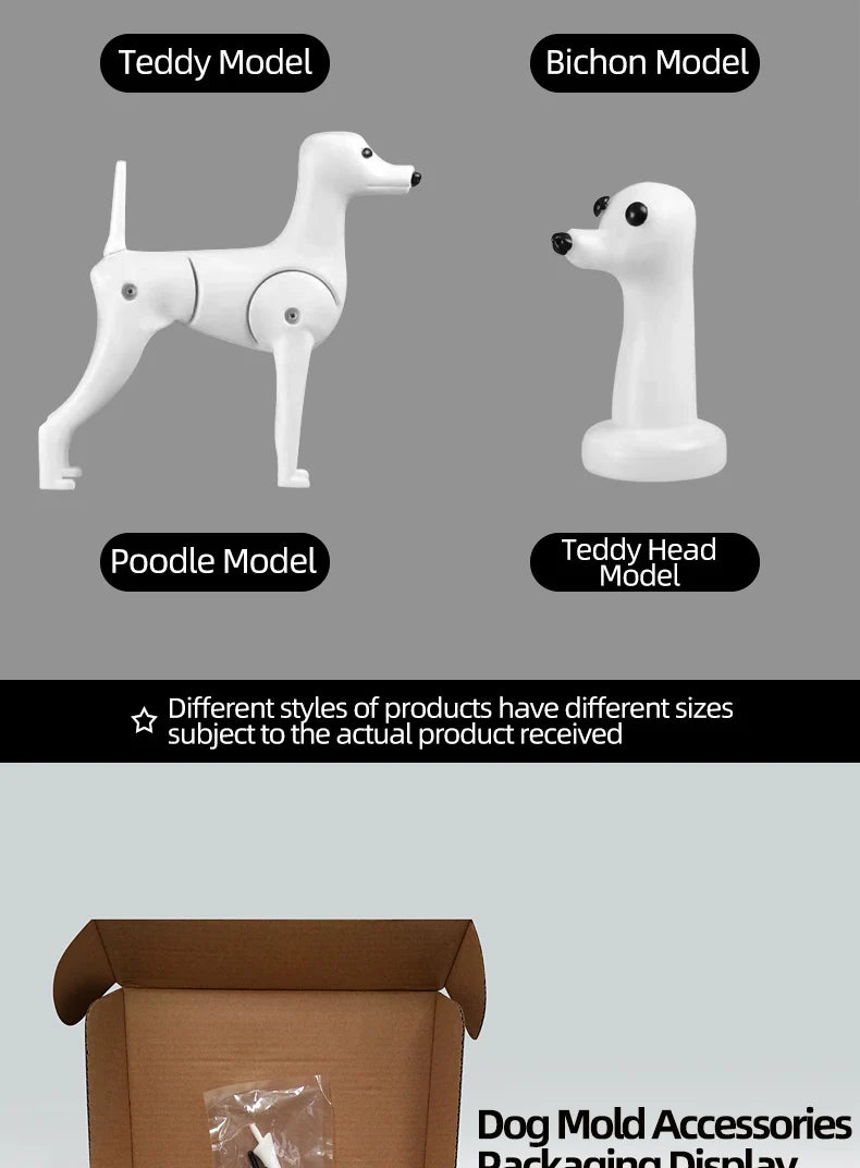 Full-Body Poodle Grooming Practice Model