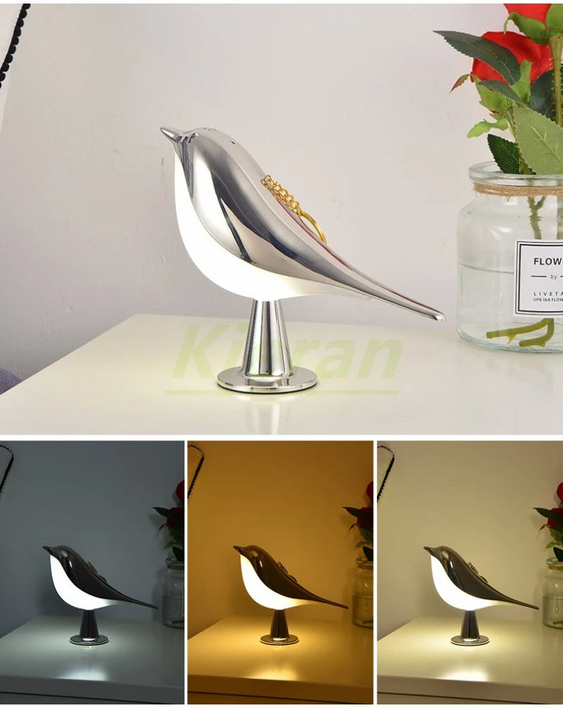Bird Touch Lamp – Dimmable Tricolor Lighting