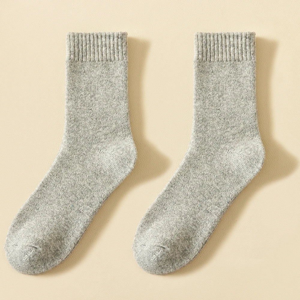 Men's Thick Wool-Blend Crew Socks