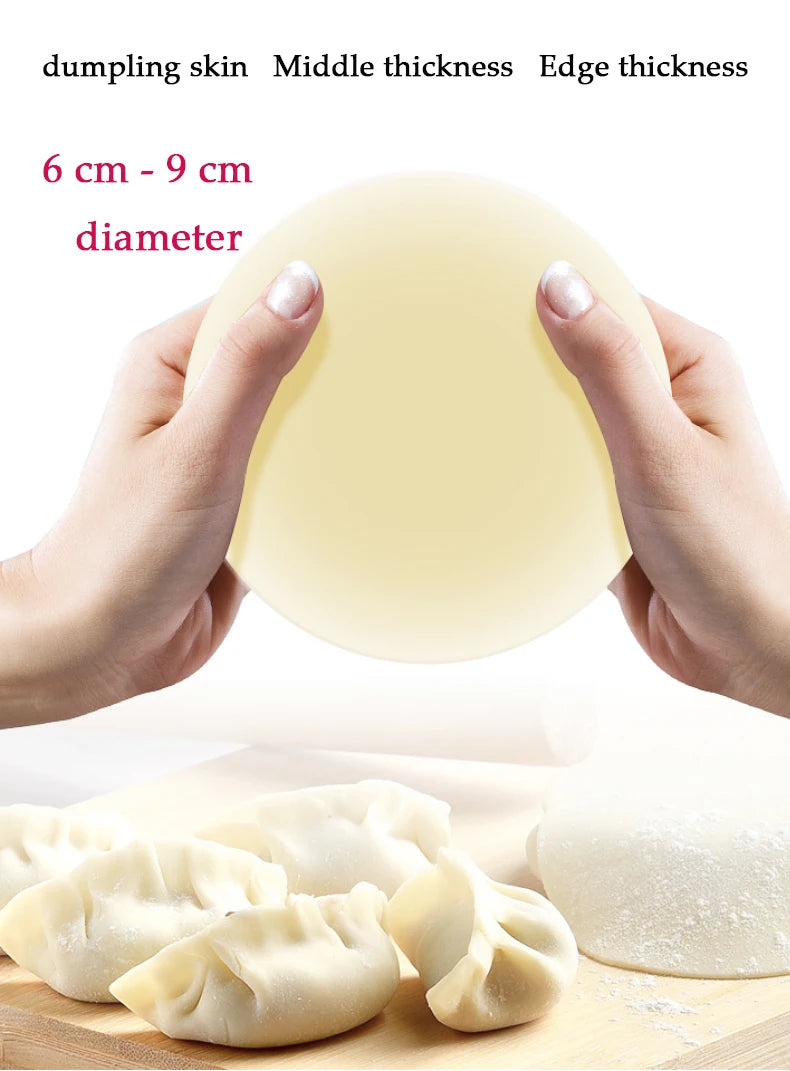 Electric Dumpling Wrapper Machine – 110V/220V, Round & Square Wonton Skin Maker, Rolling Press & Pasta Slicer, Commercial