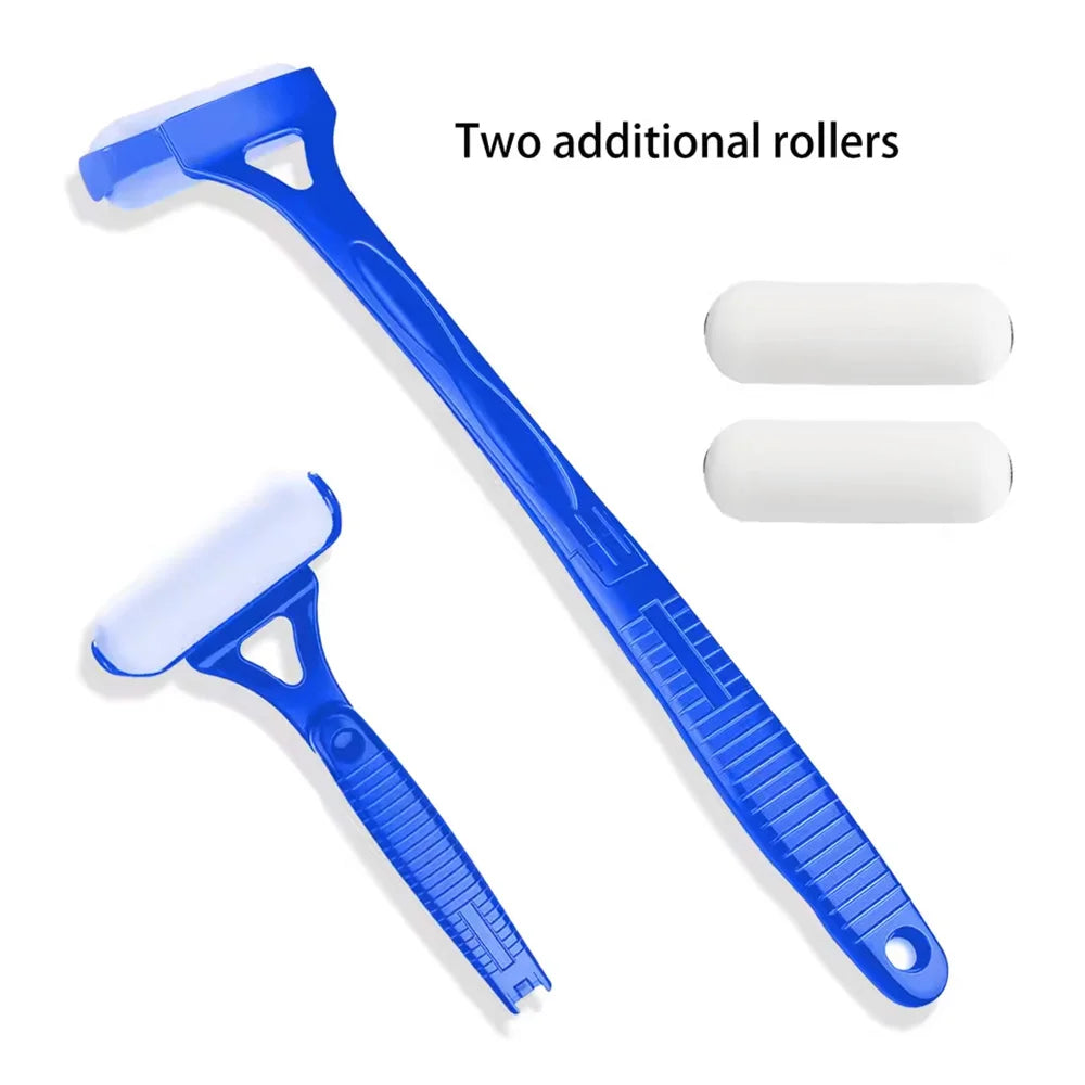 Long Handle Lotion Applicator Stick – Foldable Self-Sunscreen & Tanning Back Applicator with 2 Heads
