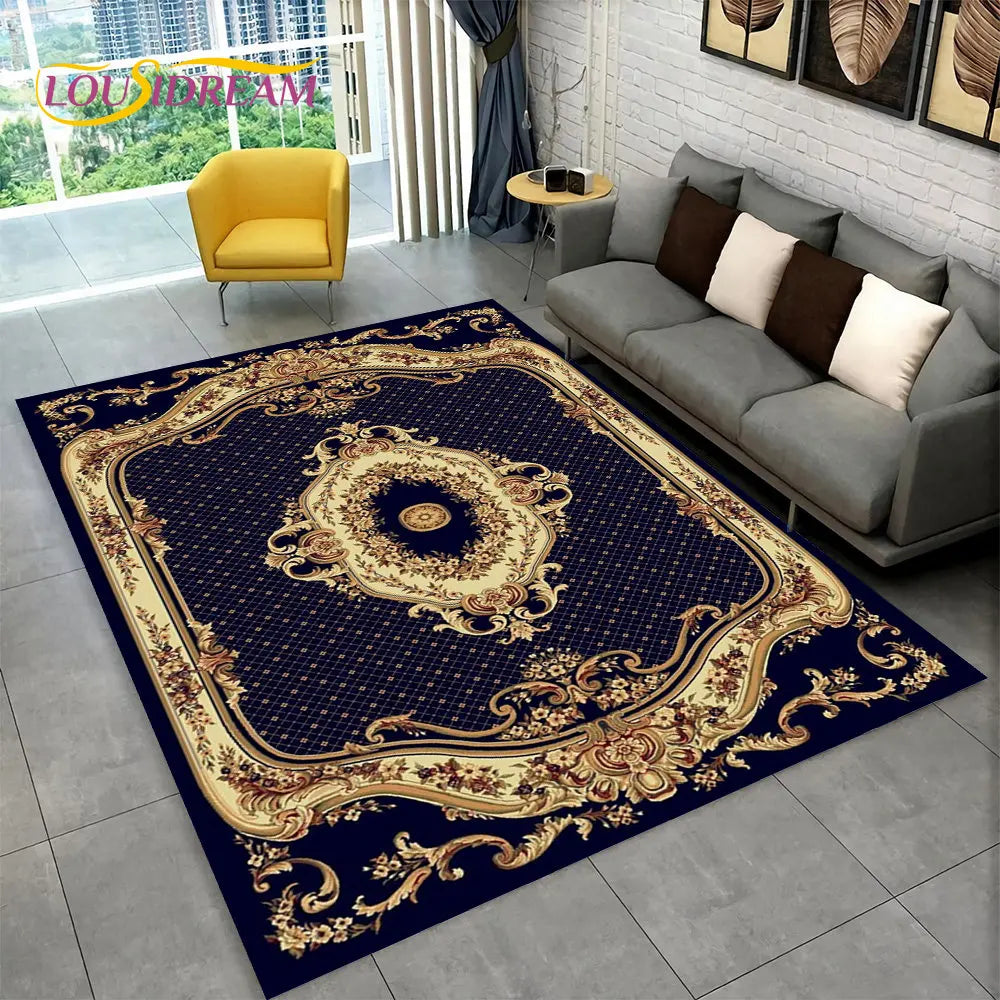 Turkish Persian Bohemian Area Rug – Non-Slip Large Carpet for Living Room & Bedroom