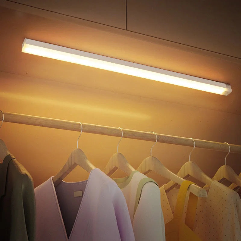 Motion Sensor LED Night Light – USB-C Rechargeable, 3 Color Temps, Wireless Cabinet & Staircase Lamp