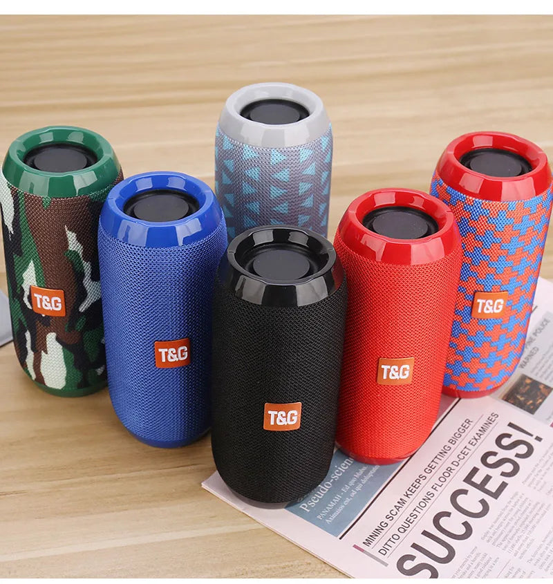 Wireless Portable Bluetooth Speaker — 360° Sound, Waterproof & Long Battery Life