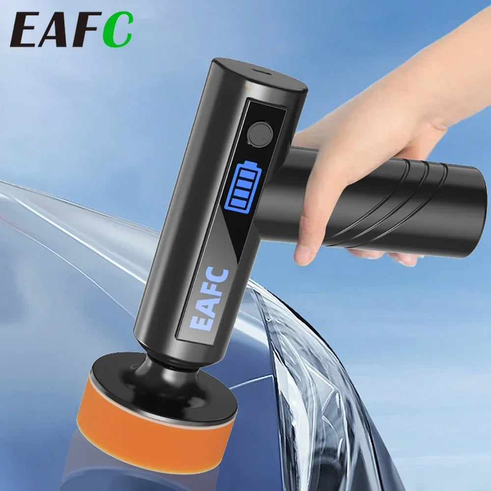 EAFC Cordless Car Polisher with 3-Inch Pads