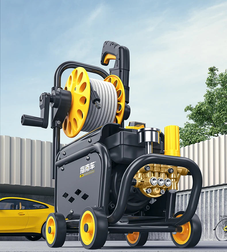 250 Bar High-Pressure Car Washer – 2000W, Foam Cannon, 35m Hose, IPX5, Pressure Gauge