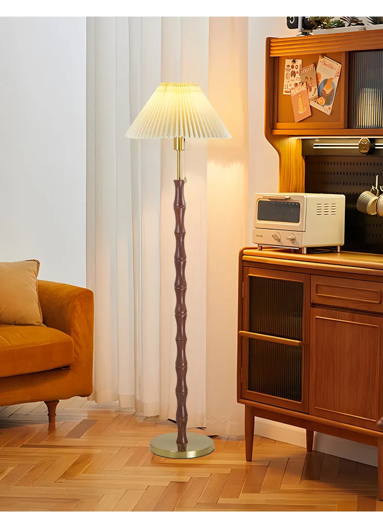 Pleated Shade Lamp – Retro Floor & Table Options