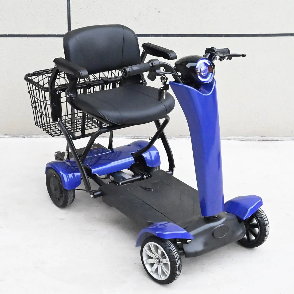 Foldable 4-Wheel Mobility Scooter – 250W Dual Motor, 20–50 km Range