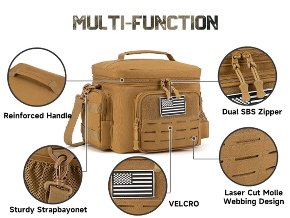 Tactical Thermal Cooler Bag – Heavy-Duty Lunch Carrier