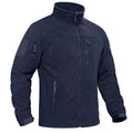 Men's Full Zip Fleece Hiking Windbreaker — Multi-Pocket Outdoor Work Jacket