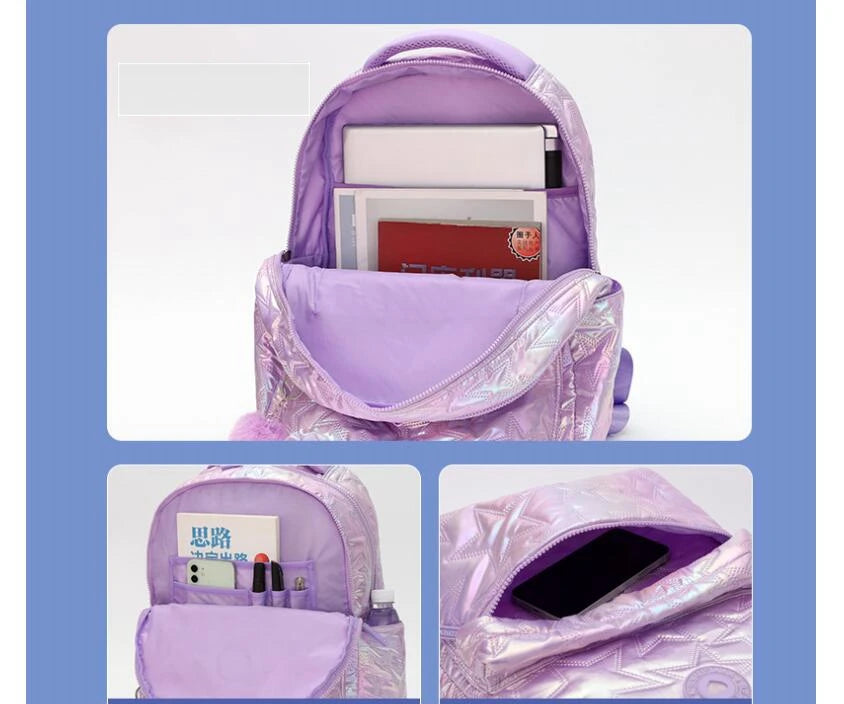 Teen School Backpack – Girls Oxford Book Bag
