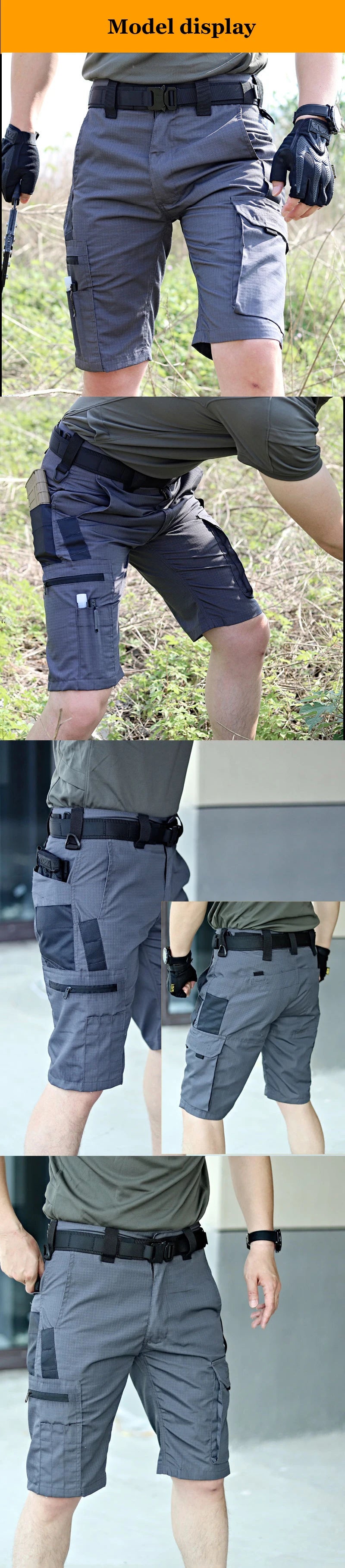 Men's Tactical Cargo Shorts with Pockets