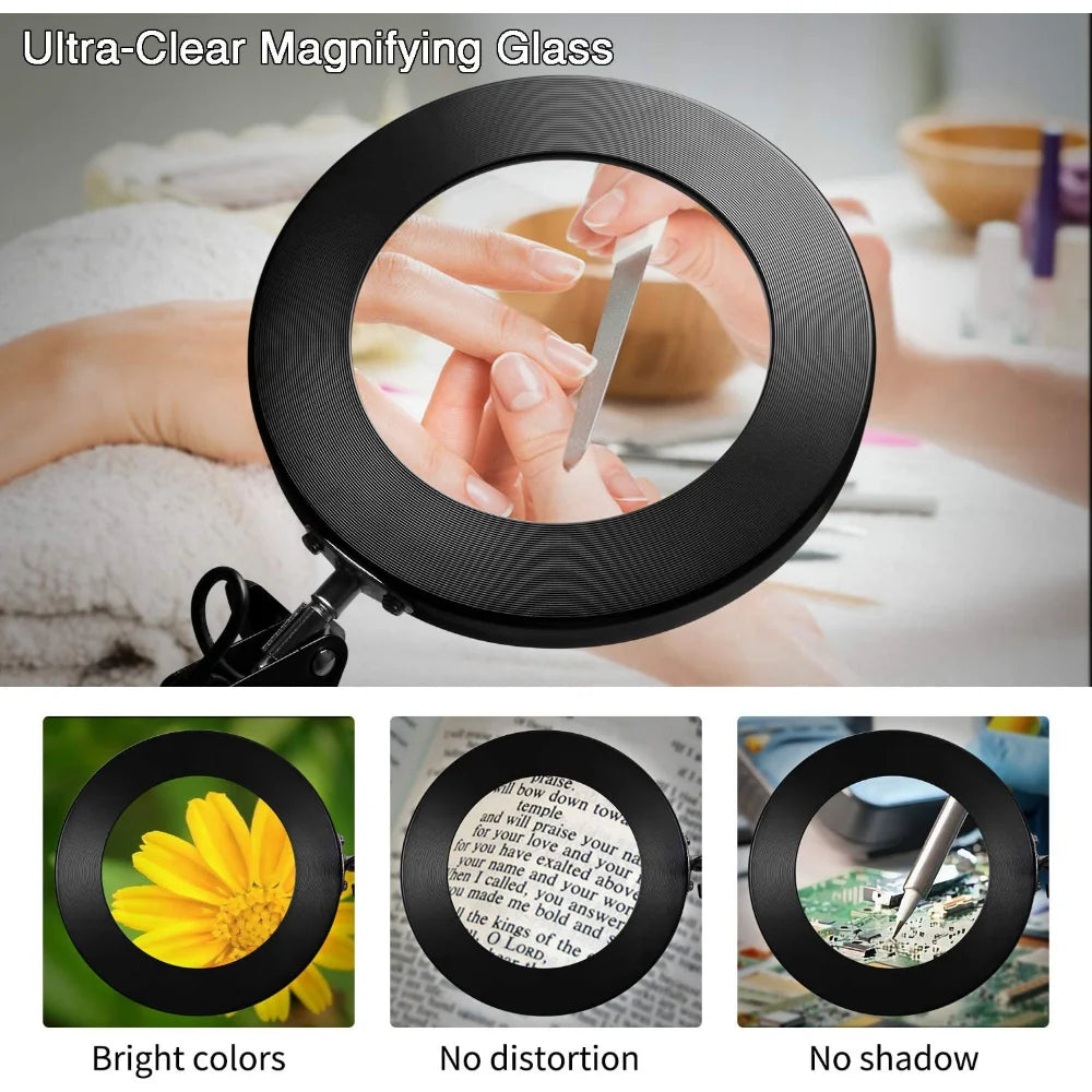 72-LED Illuminated Magnifier with 3-Color Lighting
