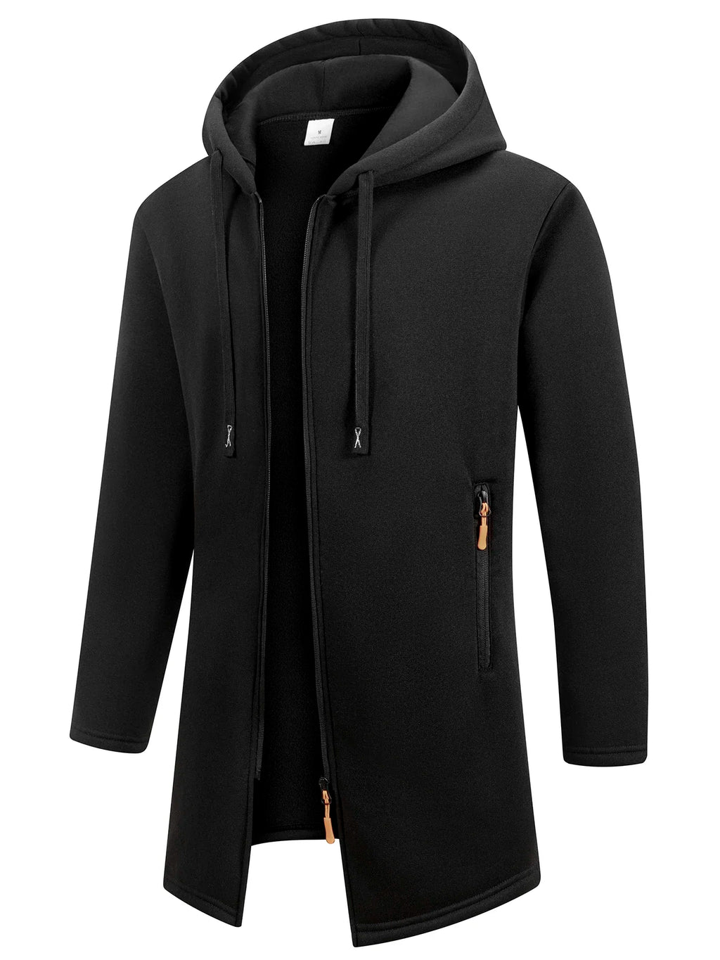 Men's Fleece Zip-Up Hoodie Jacket – Warm Knit Outerwear, S–3XL, 6 Colors