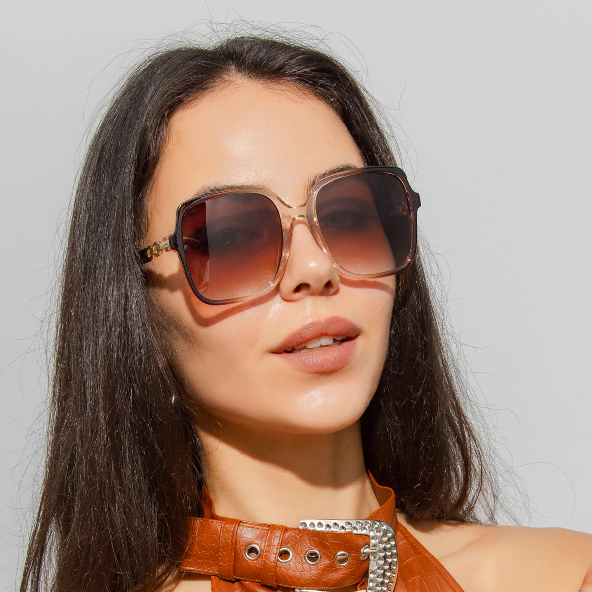Women's Fashion Square Cycling Sunglasses | Big Frame Colorful Gradient Outdoor Shades