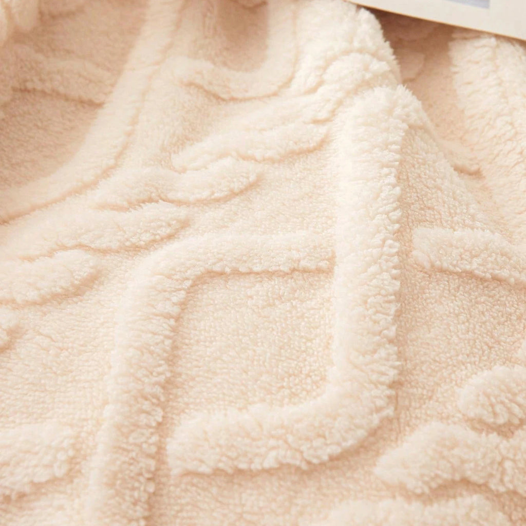 Single-Layer Coral Fleece Blanket – Lightweight Multi-Purpose Bed Cover, Sofa Cover & Nap Blanket
