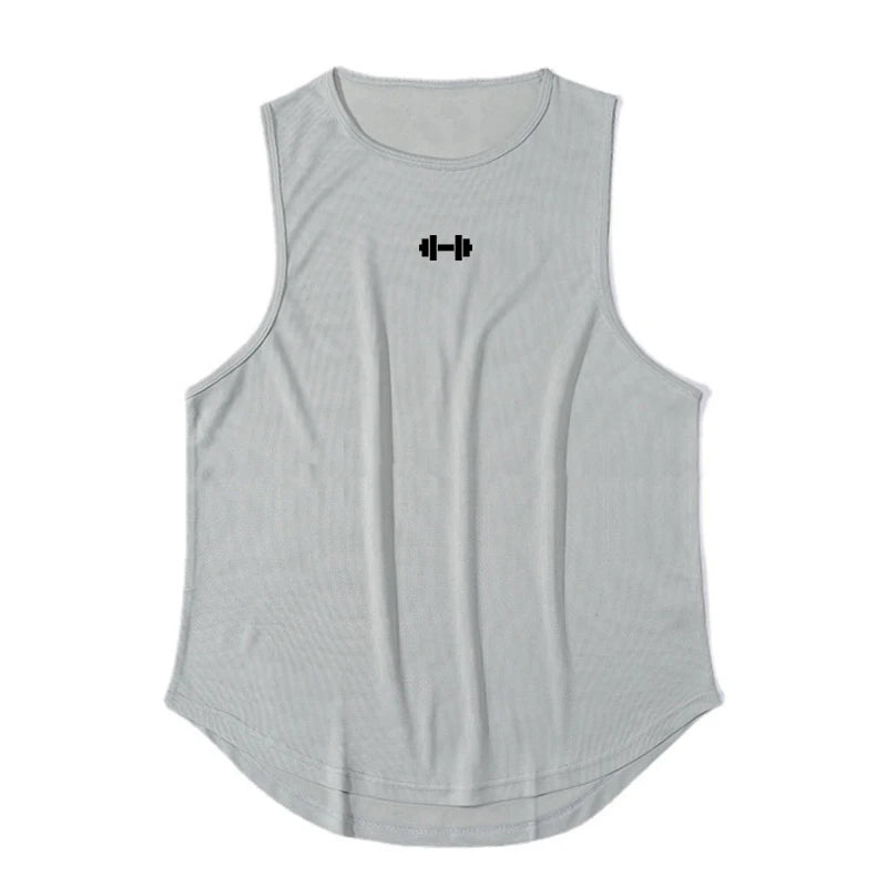 Men's Gym Tank Top Sleeveless Shirt — Athletic Training Vest