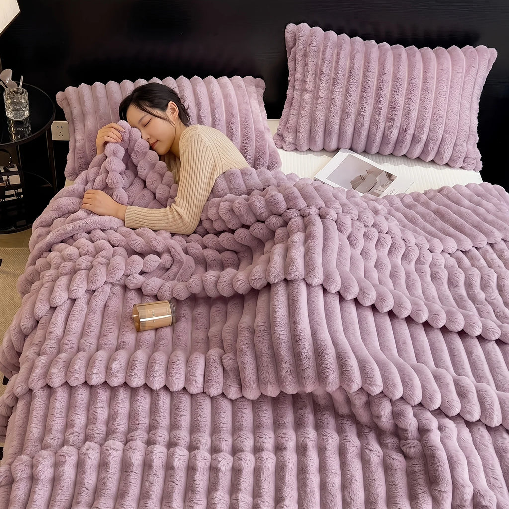 Fleece Throw Blanket – Soft Solid-Color Comfort