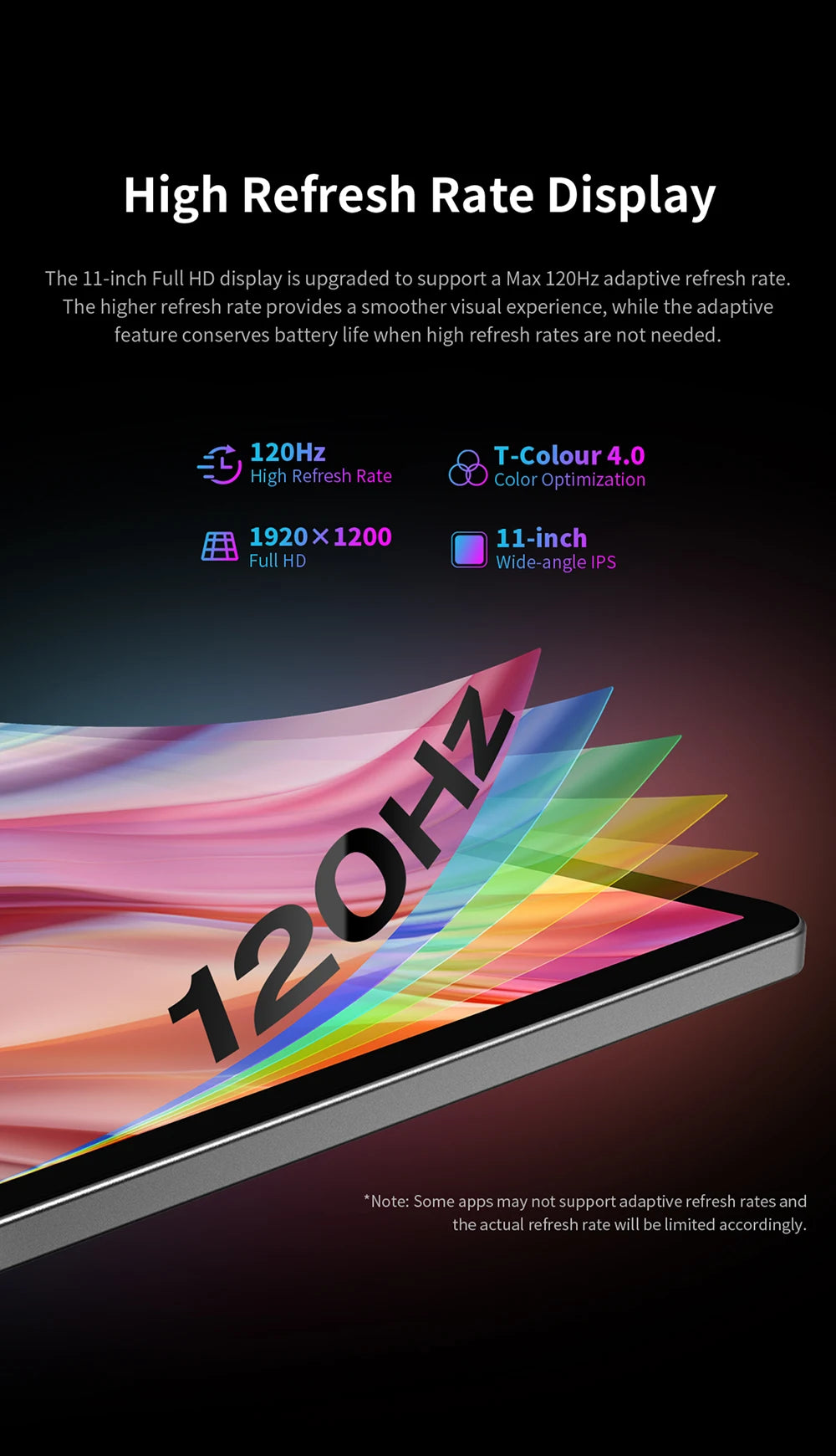 Teclast T50 Plus 11" Android 16 Tablet – 8GB RAM, 128GB, 120Hz, 4G LTE, Widevine L1