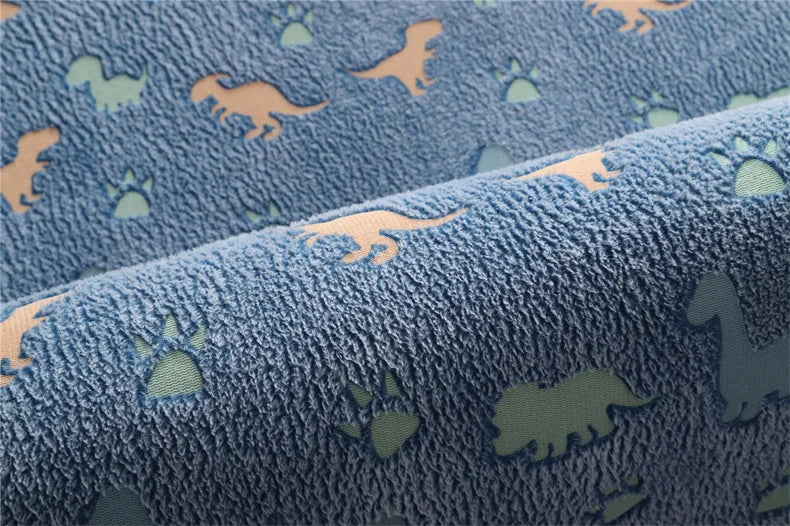 Rainbow Unicorn Glow in the Dark Area Rug – Large Kids Room Carpet with Stars