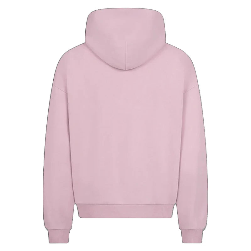 Men's Solid Color Oversized Hoodie & Sweatpants Set – Loose Pullover Street Fashion