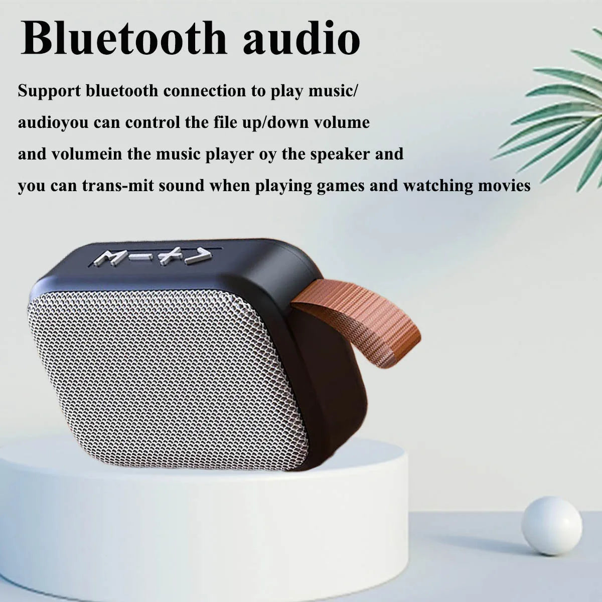 Big Sound. Small Package. — Portable Bluetooth 5.0 Mini Fabric Speaker | 3D Stereo HiFi, TF Card, FM Radio, Rechargeable, 5 Colors