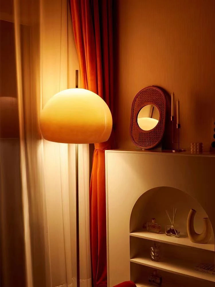 Orange Mushroom Lamp – Floor & Table Options