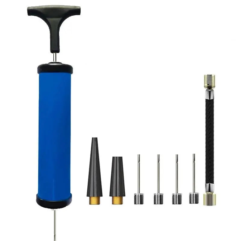 Portable Ball Pump with Needle & Nozzle – Multi-Sport Inflator for Football, Basketball, Volleyball & Swimming