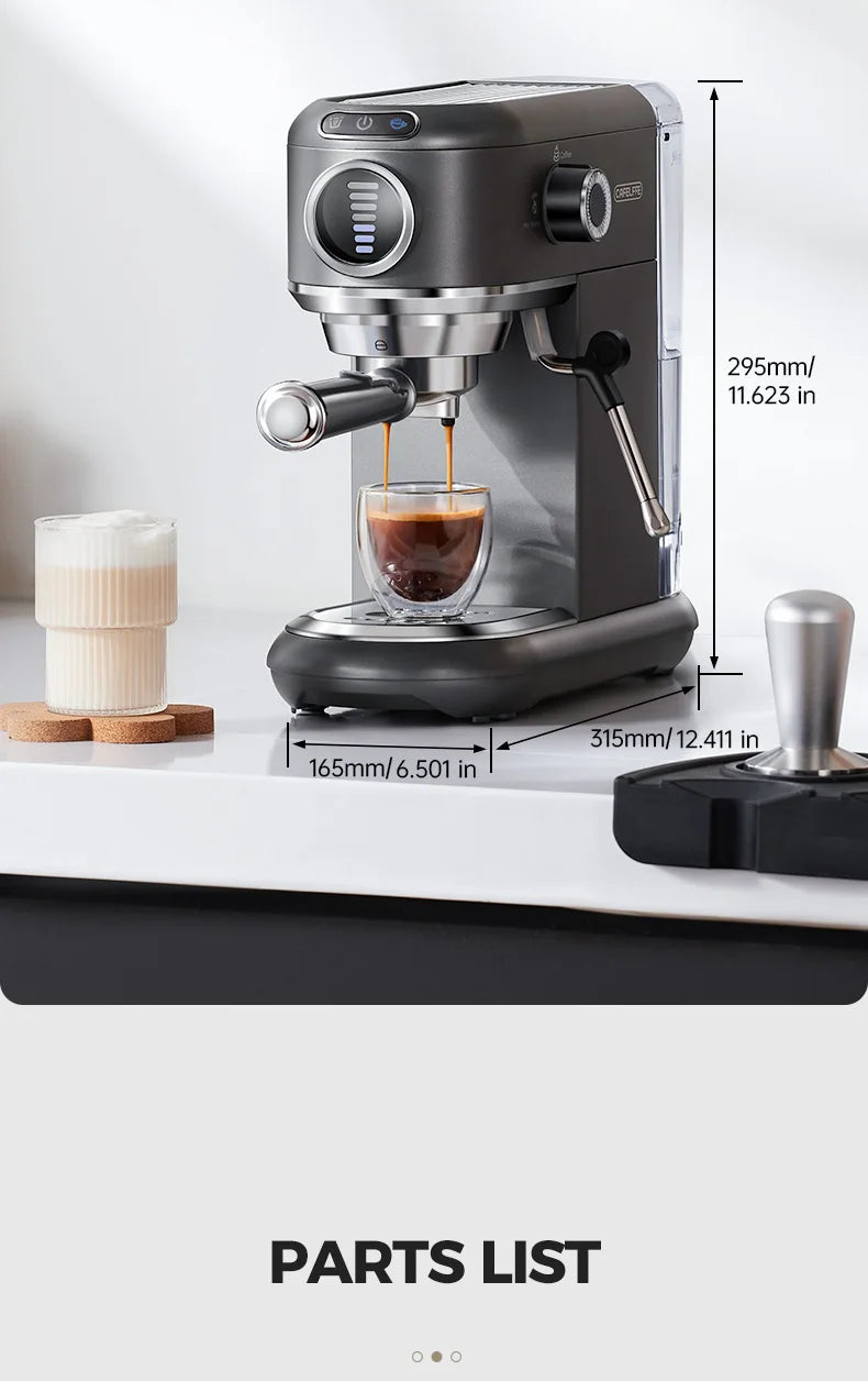 Cafelffe 4-in-1 Coffee Maker – 19 Bar Espresso Machine, Dolce Gusto & Nespresso Capsule, ESE Pod & Ground Coffee