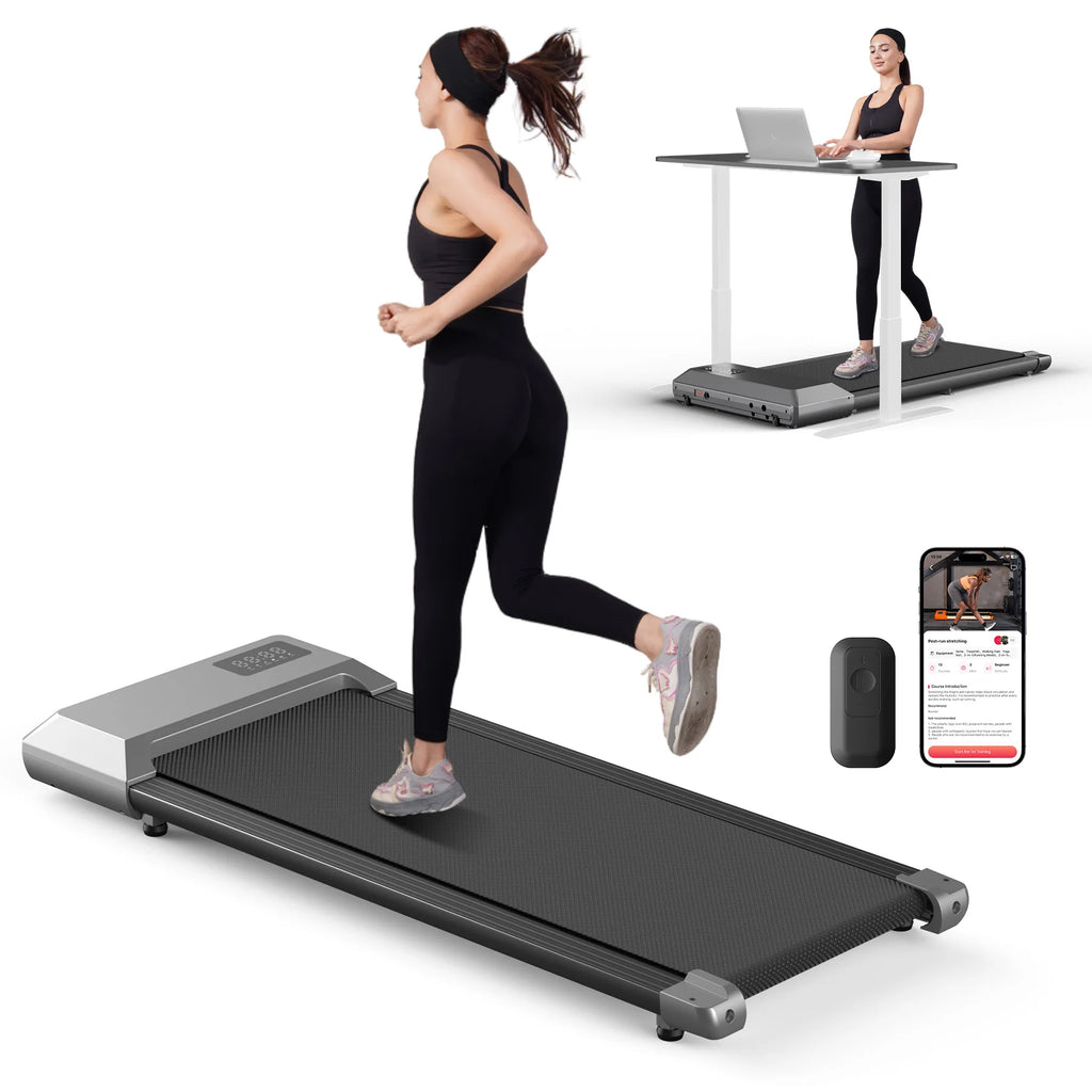 2-in-1 Folding Treadmill & Walking Pad – 300LBS, 2.5HP Motor, LCD Display, Home Walking & Running Machine