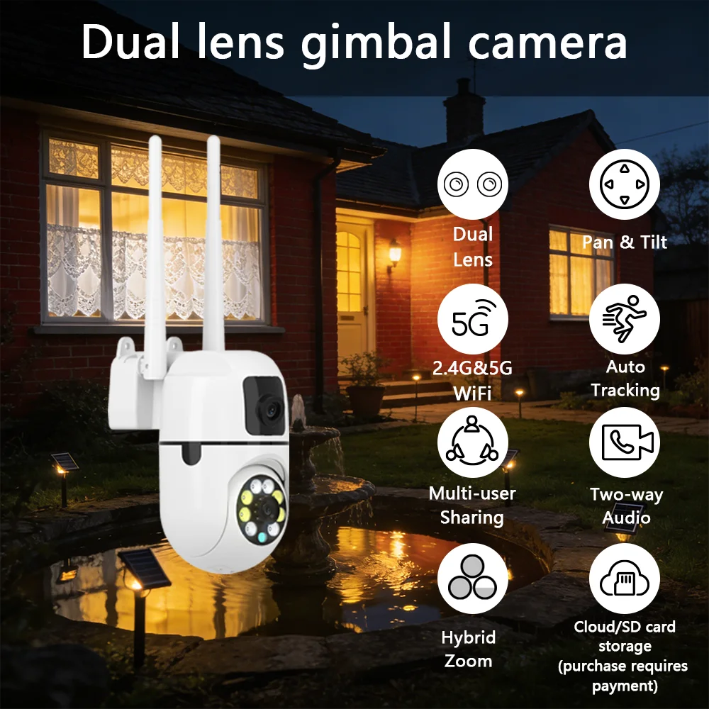 E27 Wi-Fi Bulb Security Camera with Two-Way Audio