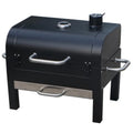GasOne Portable Tabletop Charcoal BBQ Grill | 18-Inch, 2-Tiered, Side Handles, Lid, Stainless Steel, Compact for Picnic & Tailgate