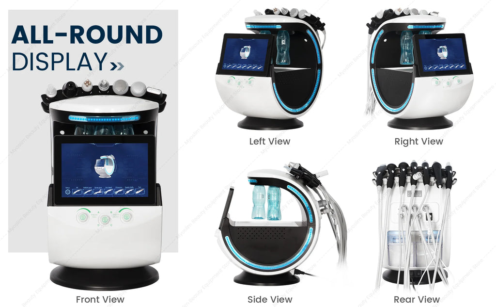 MYOSLIM 7-in-1 Smart Skin Analysis & Beauty Machine – Blackhead Remover, Wrinkle Reduction & Skin Tester