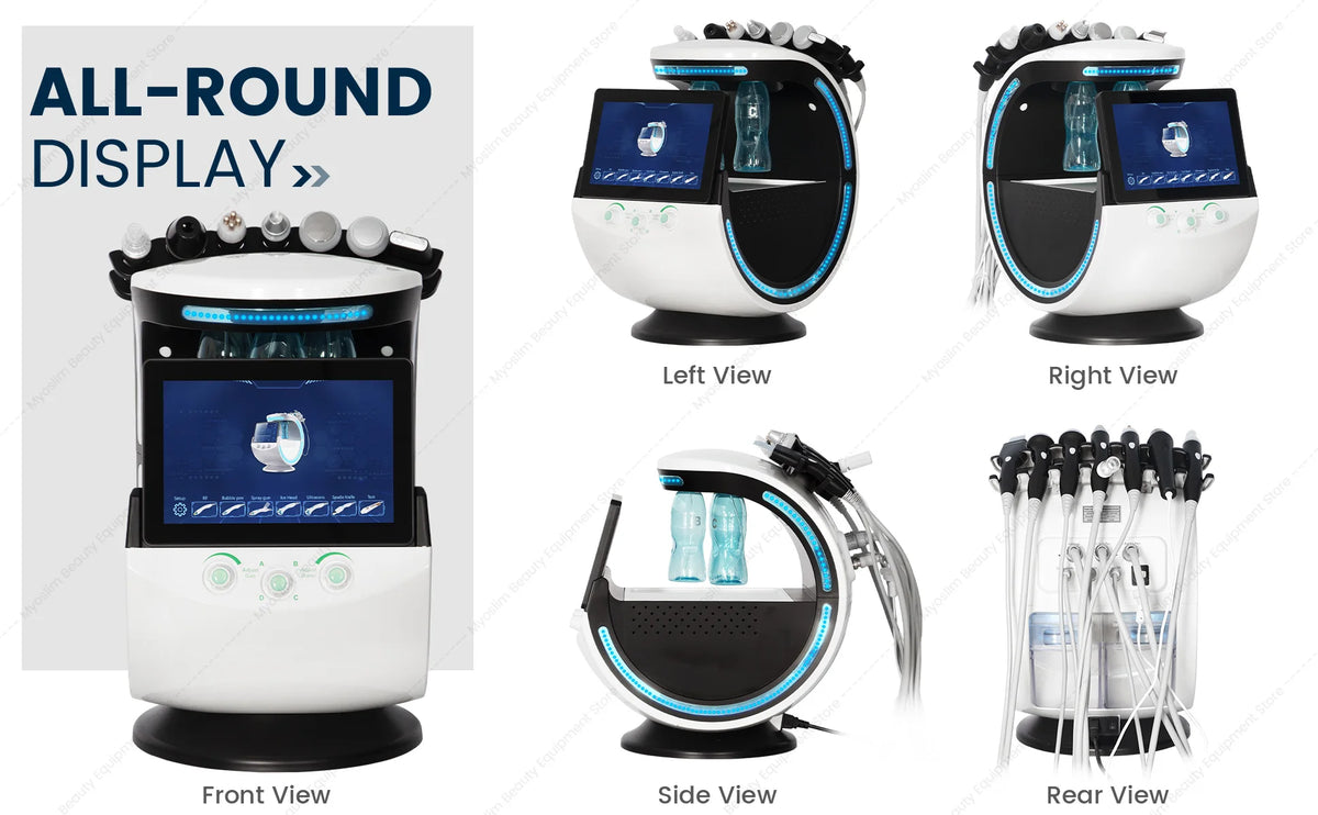 MYOSLIM 7-in-1 Smart Skin Analysis & Beauty Machine – Blackhead Remover, Wrinkle Reduction & Skin Tester