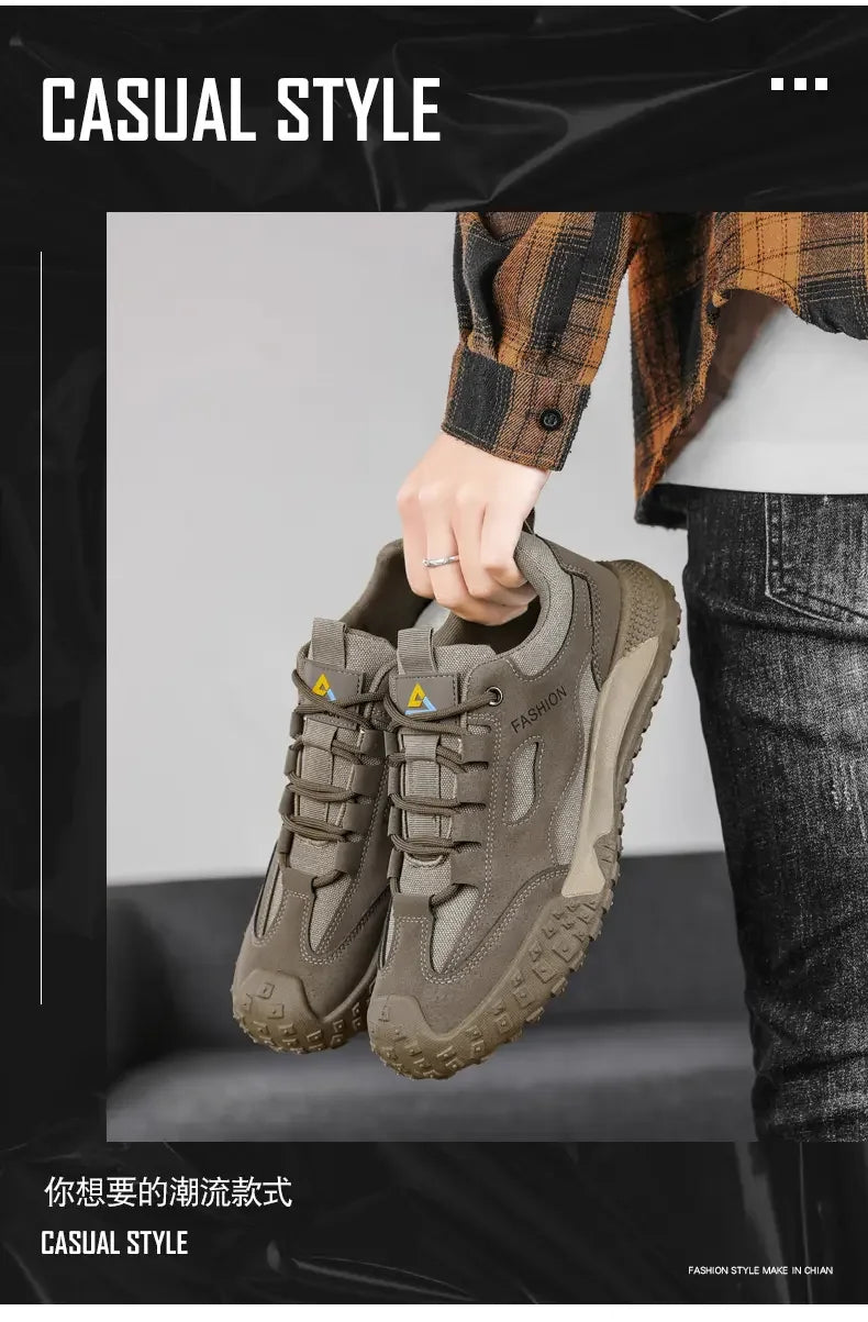 Men's Thick-Sole Anti-Slip Outdoor Platform Sport Shoes
