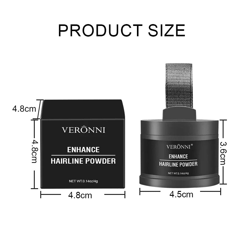 Waterproof Hairline Shadow Powder — Instant Root Cover & Scalp Filler (4g)