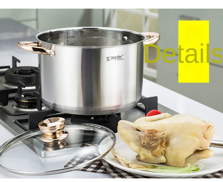 Stainless Steel Soup Pots – Induction & Steamer Options