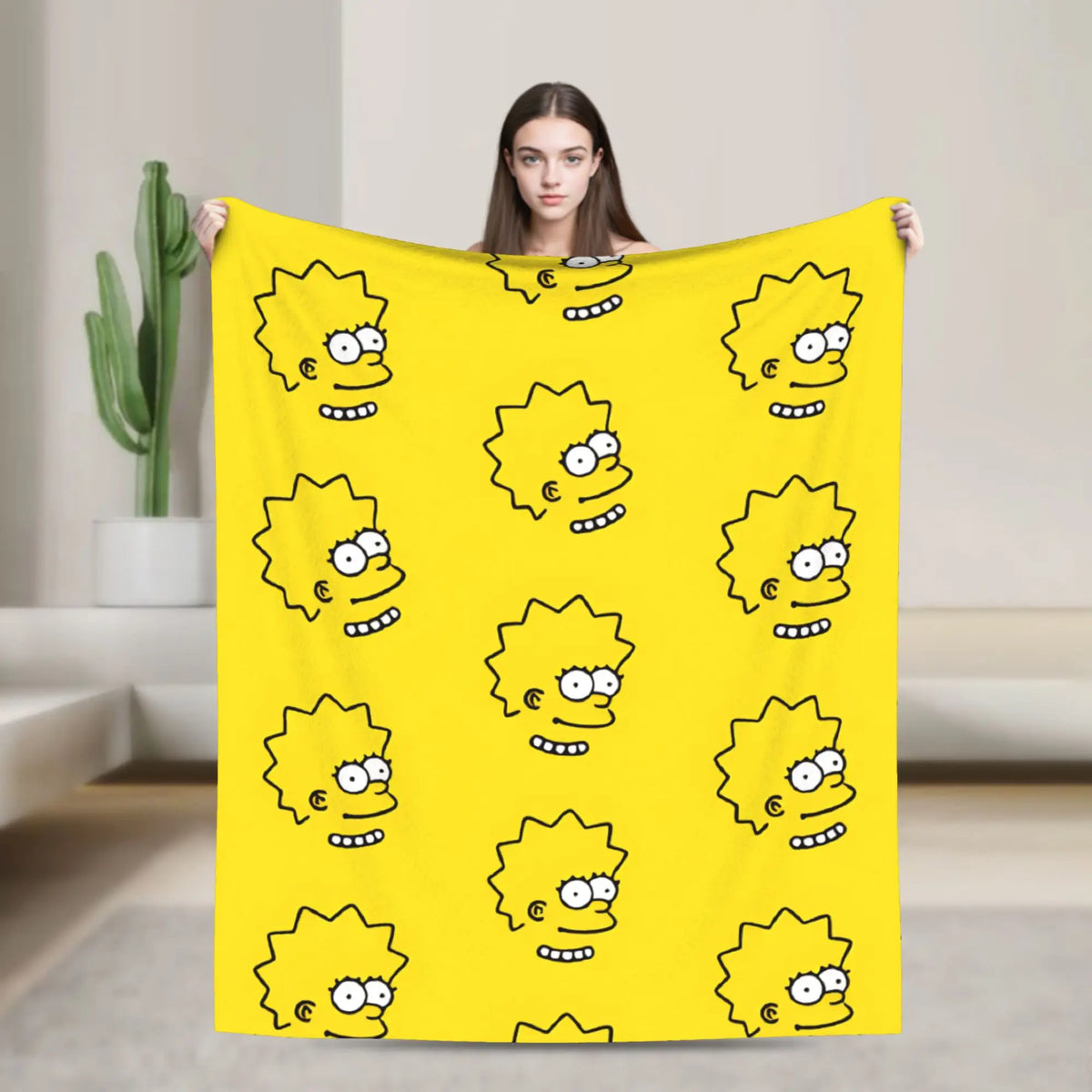 Simpsons Character Super Soft Plush Throw Blanket – Flannel Fleece Bedspread
