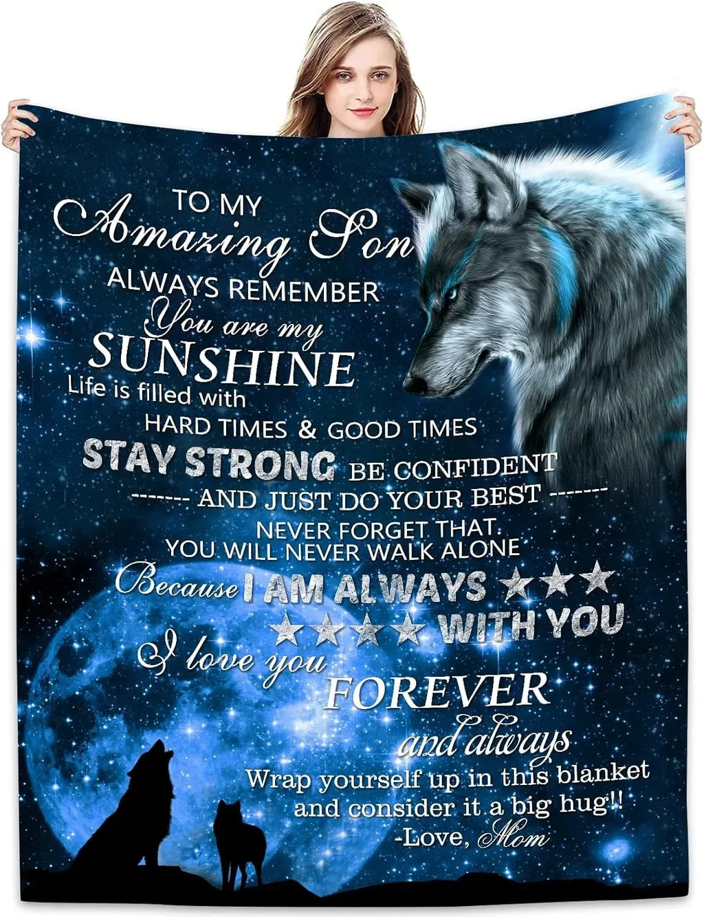Family Gift Throw Blanket – Soft Warm Personalized Gift for Dad, Mom, Grandparents & Family