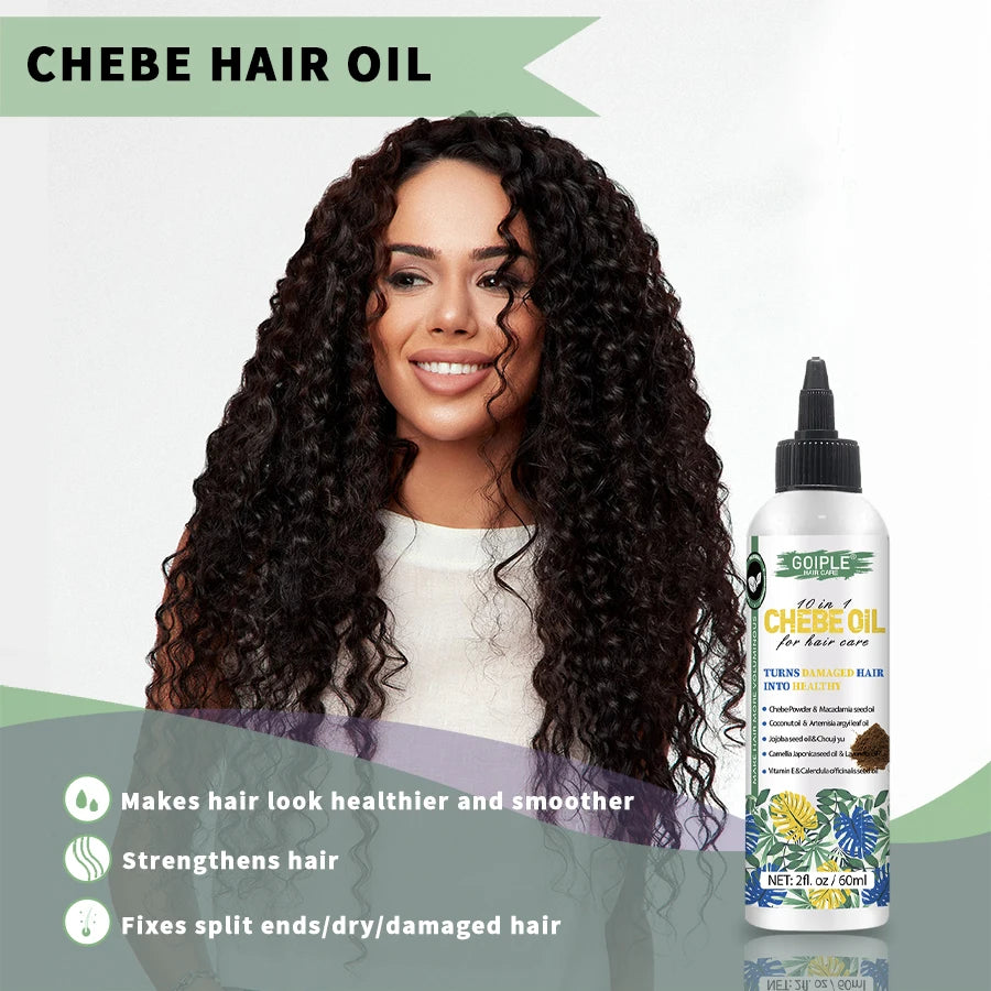 GOIPLE Chebe Hair Care Products Deep Nourish & Moisturize Conditioner Smoothing Anti-loss Breakage Hair Oil or Butter or Powder