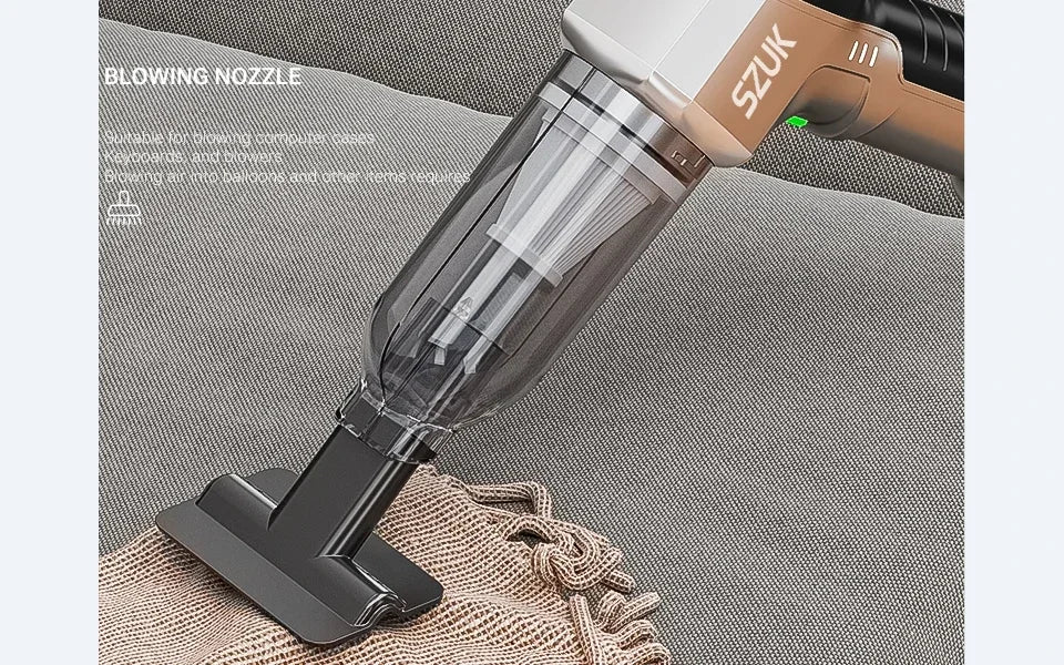 SZUK Cordless Car Vacuum Cleaner – Strong Suction Wireless Handheld Cleaning Machine