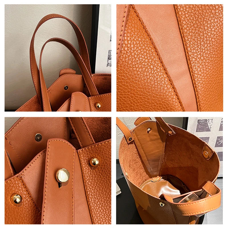 Luxury PU Bucket Bag – Trending Crossbody Shoulder Tote for Women 2026
