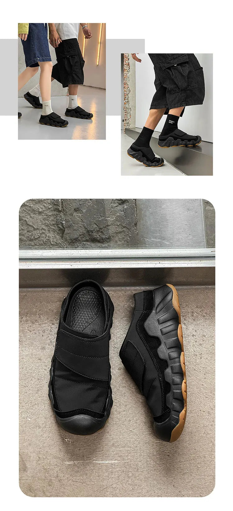 Men's Slip-On Thick-Sole Outdoor Climbing Shoes