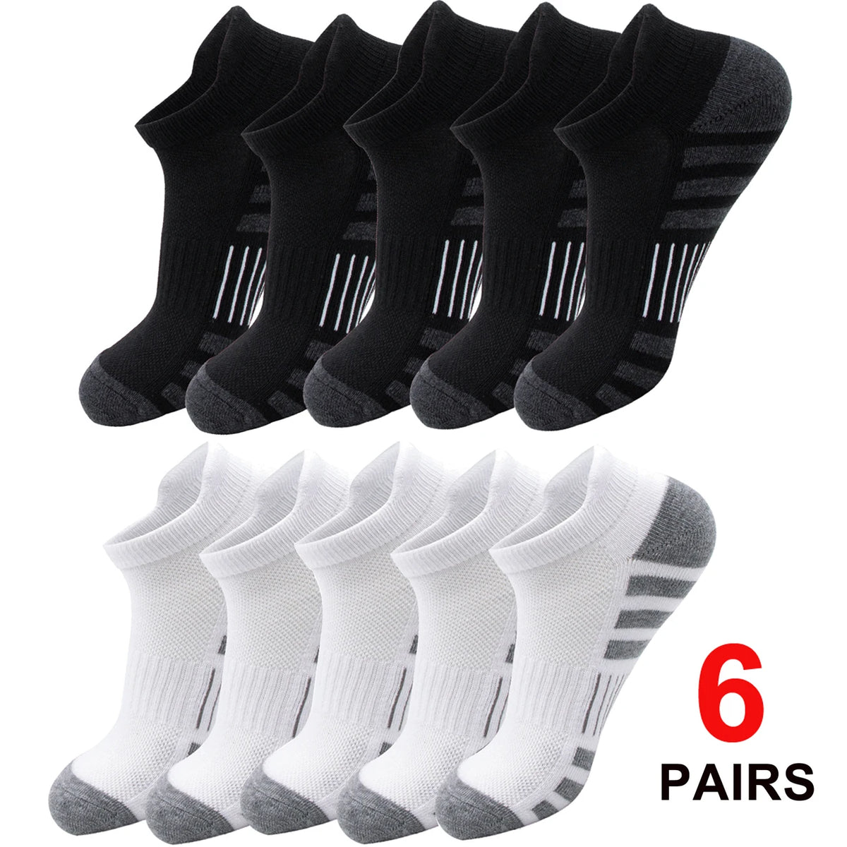 Cushioned Ankle Athletic Socks – Low-Cut Tab Multipacks