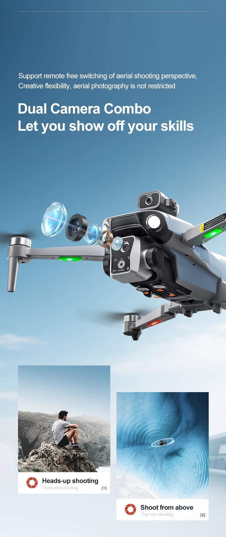 K19 Max Fishing Drone with GPS & 2K Camera