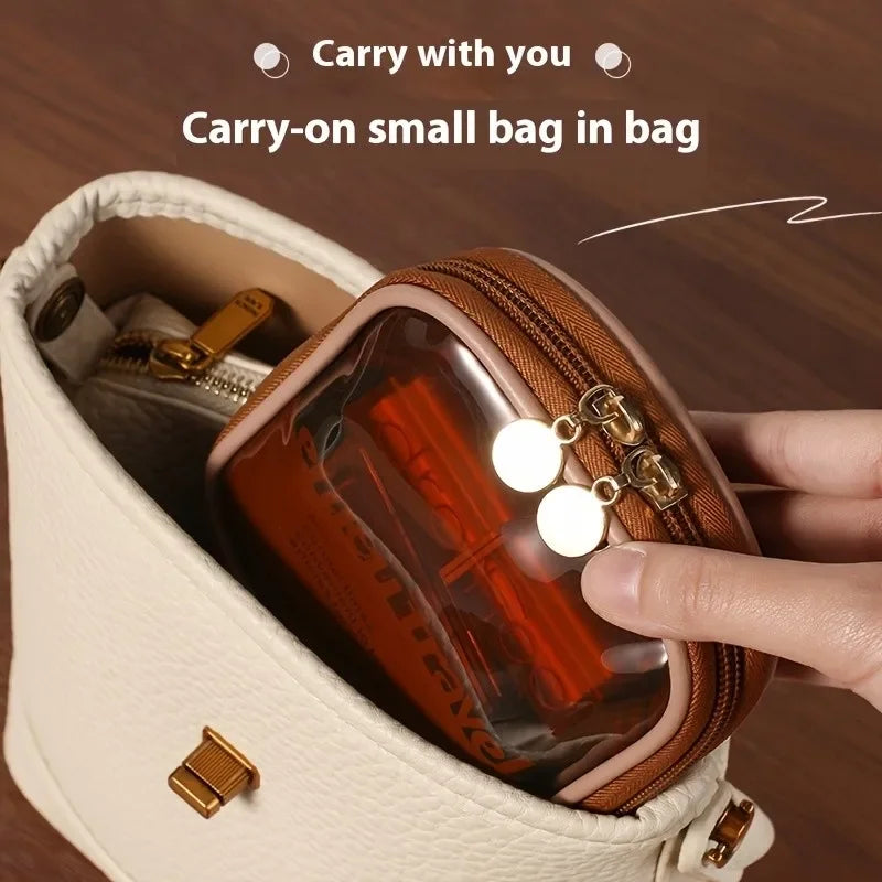 Mini Transparent Waterproof Cosmetic Clutch Bag