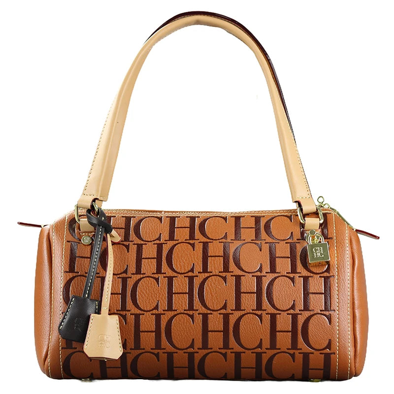 CH Niche Brand PU Bucket Bag – Large Capacity Letter Print Classic Handbag for Women 2026