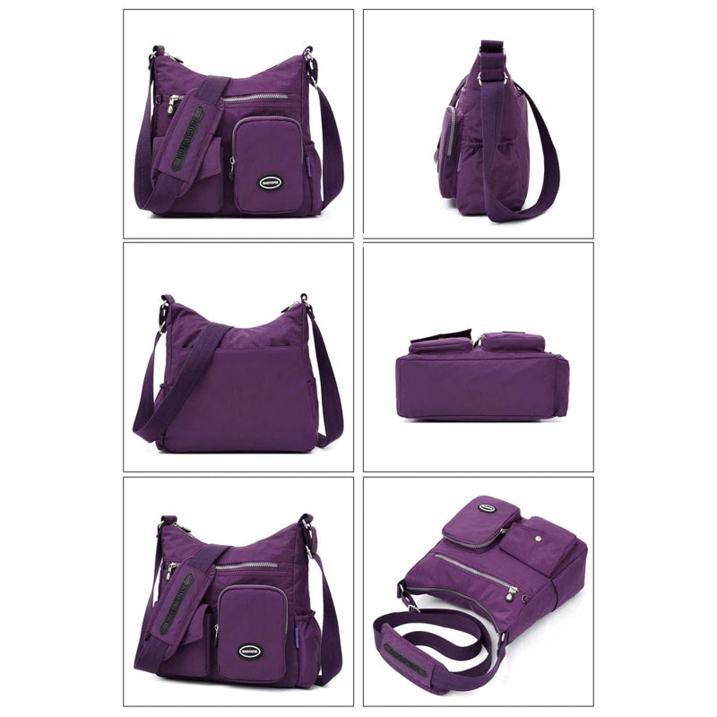 weixier Waterproof Nylon Large Capacity Crossbody Shoulder Tote – Designer Business Handbag for Women