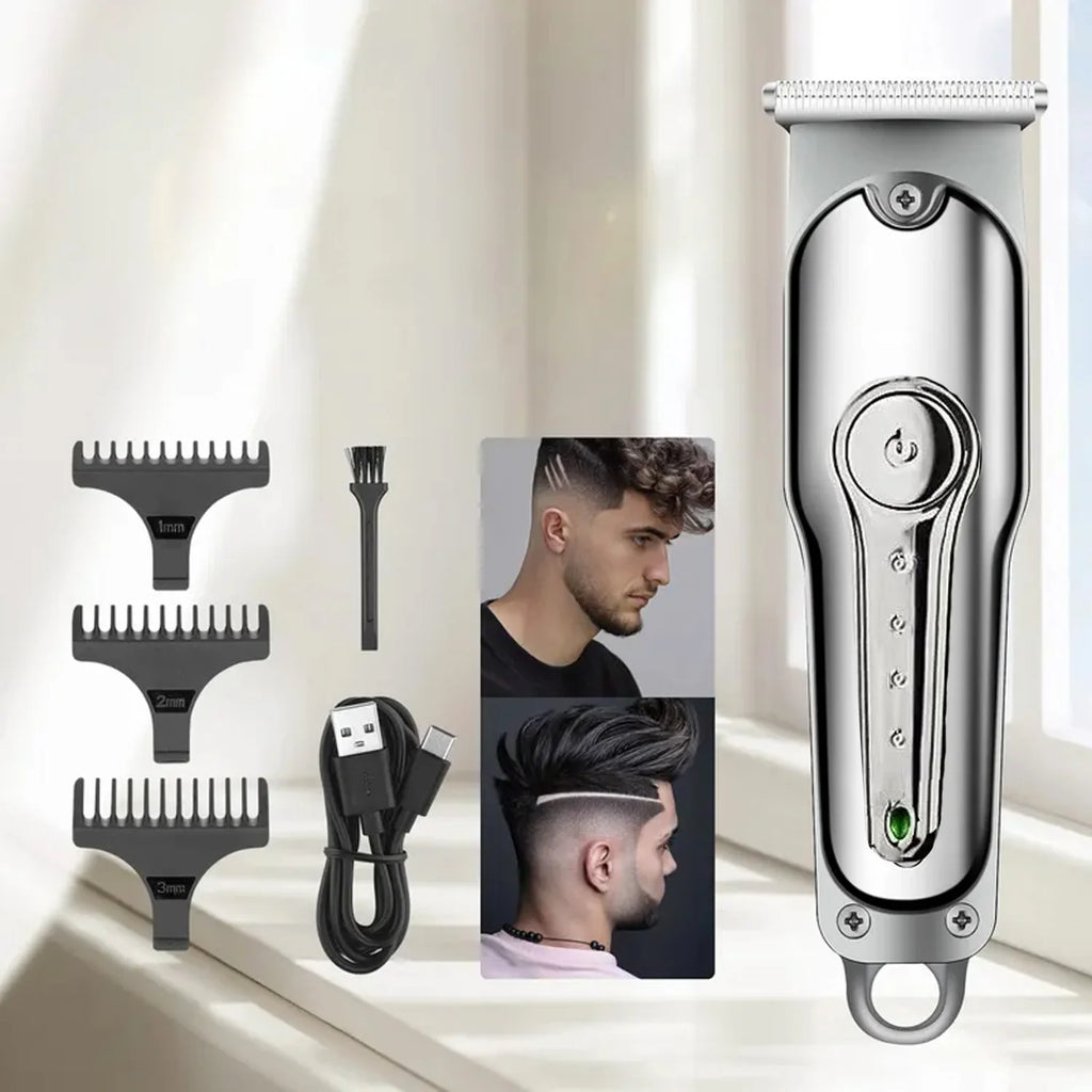 VGR V-071 Professional Hair Clipper – Rechargeable Cordless Trimmer for Men with Guide Combs