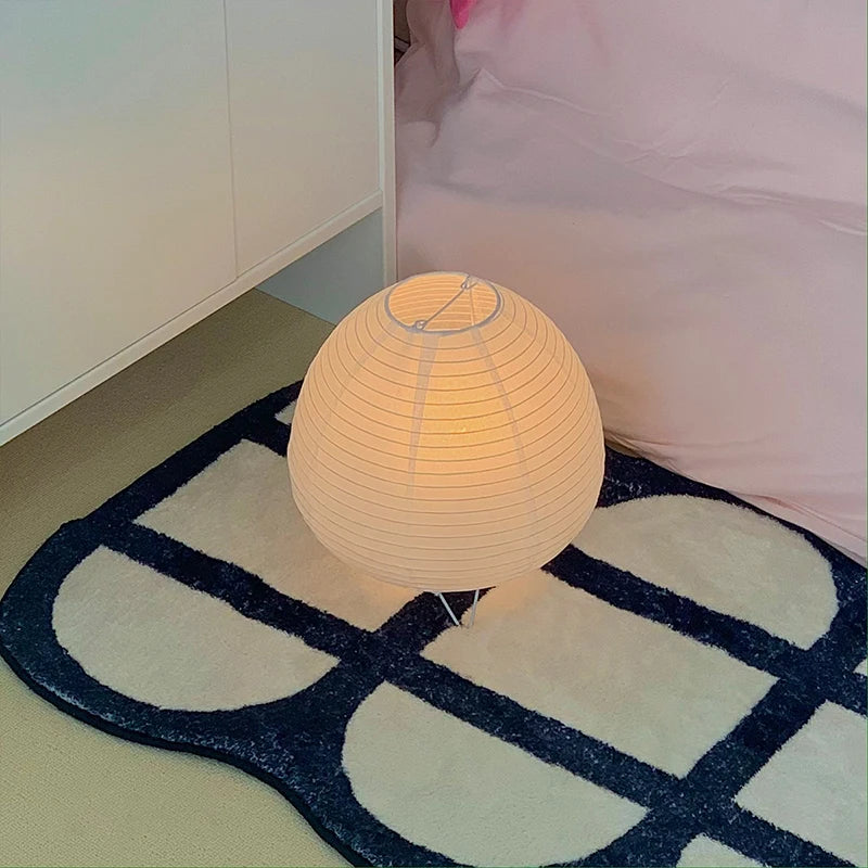 Rice Paper Table Lamp – White Lantern Design